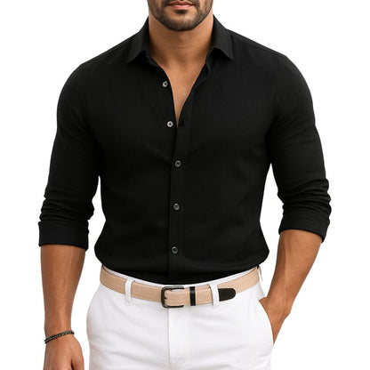 Elegant long-sleeved shirt for men