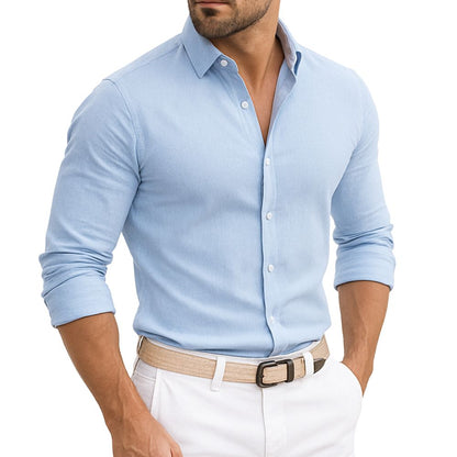 Elegant long-sleeved shirt for men