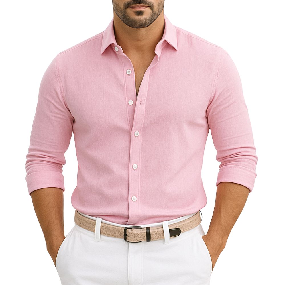 Elegant long-sleeved shirt for men