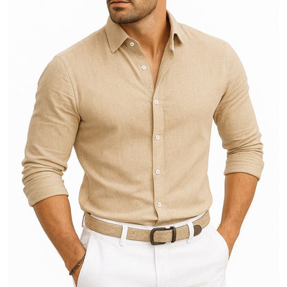 Elegant long-sleeved shirt for men