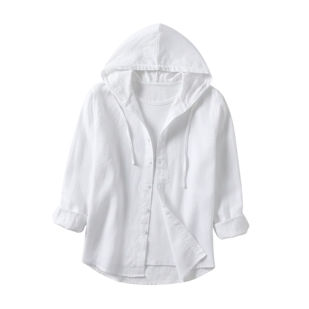 Loose breathable lightweight linen blouse