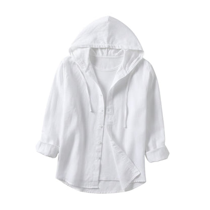 Loose breathable lightweight linen blouse