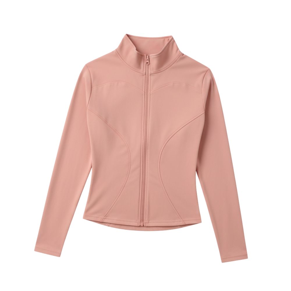 Women's high collar long sleeve top