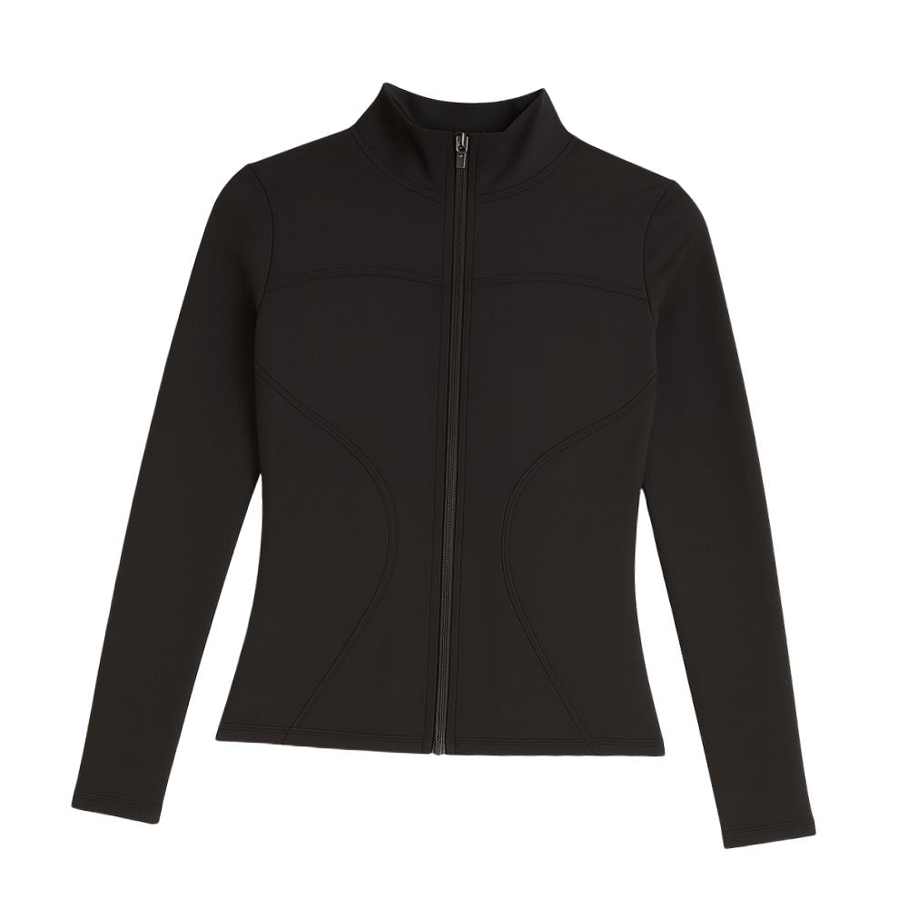 Women's high collar long sleeve top