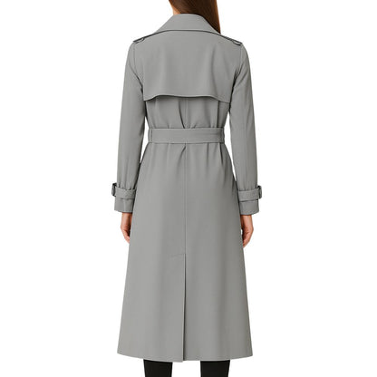 Coat with Waist Belt and Epaulettes