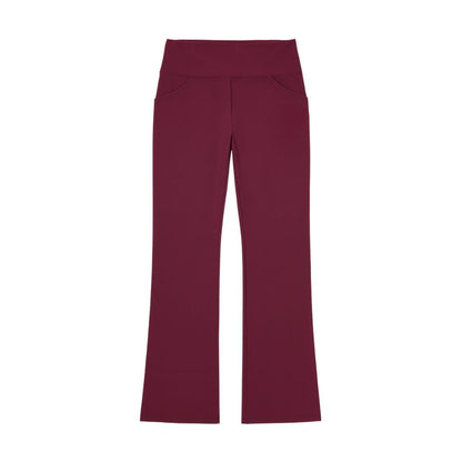 Women's flared leg trousers with side pocket