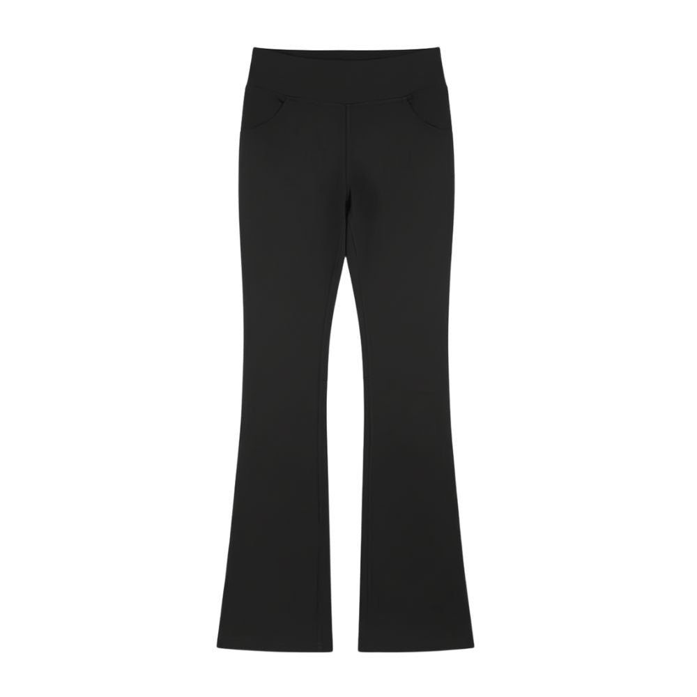 Women's flared leg trousers with side pocket