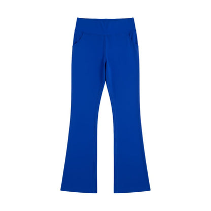 Women's flared leg trousers with side pocket