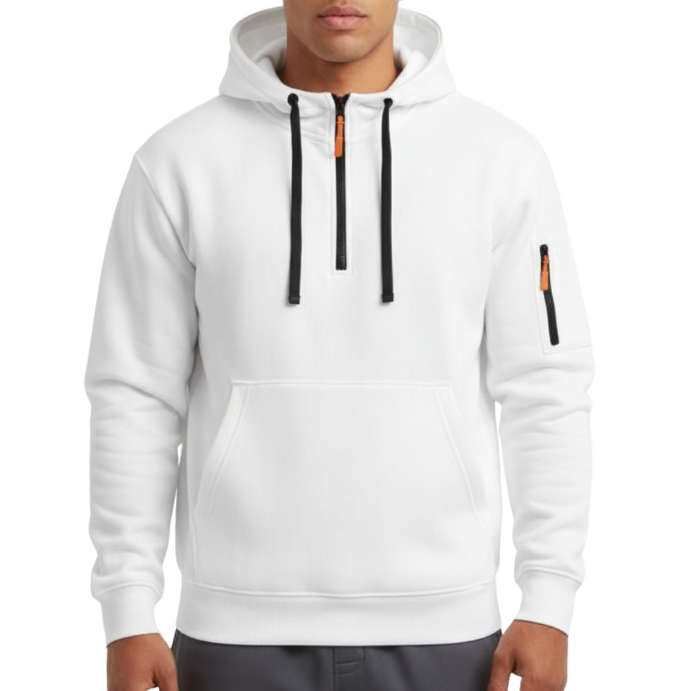 Hoodie with Zippered Pockets