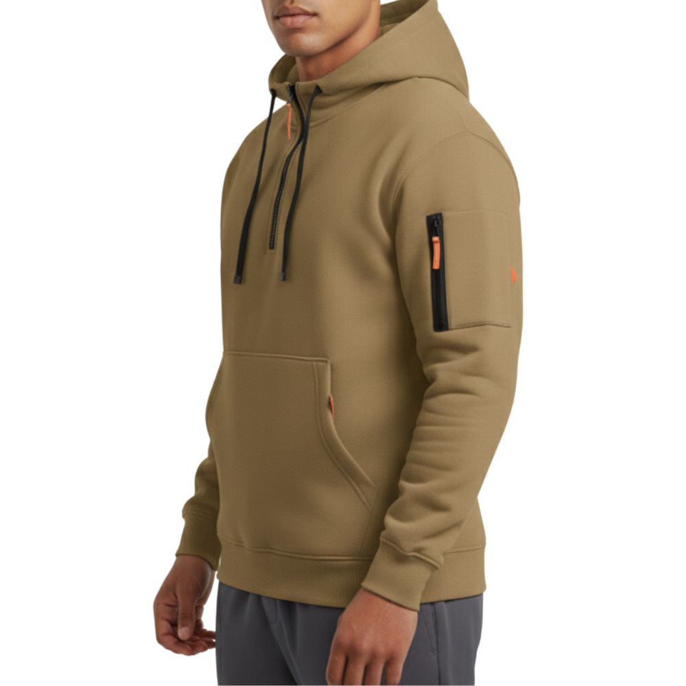 Hoodie with Zippered Pockets