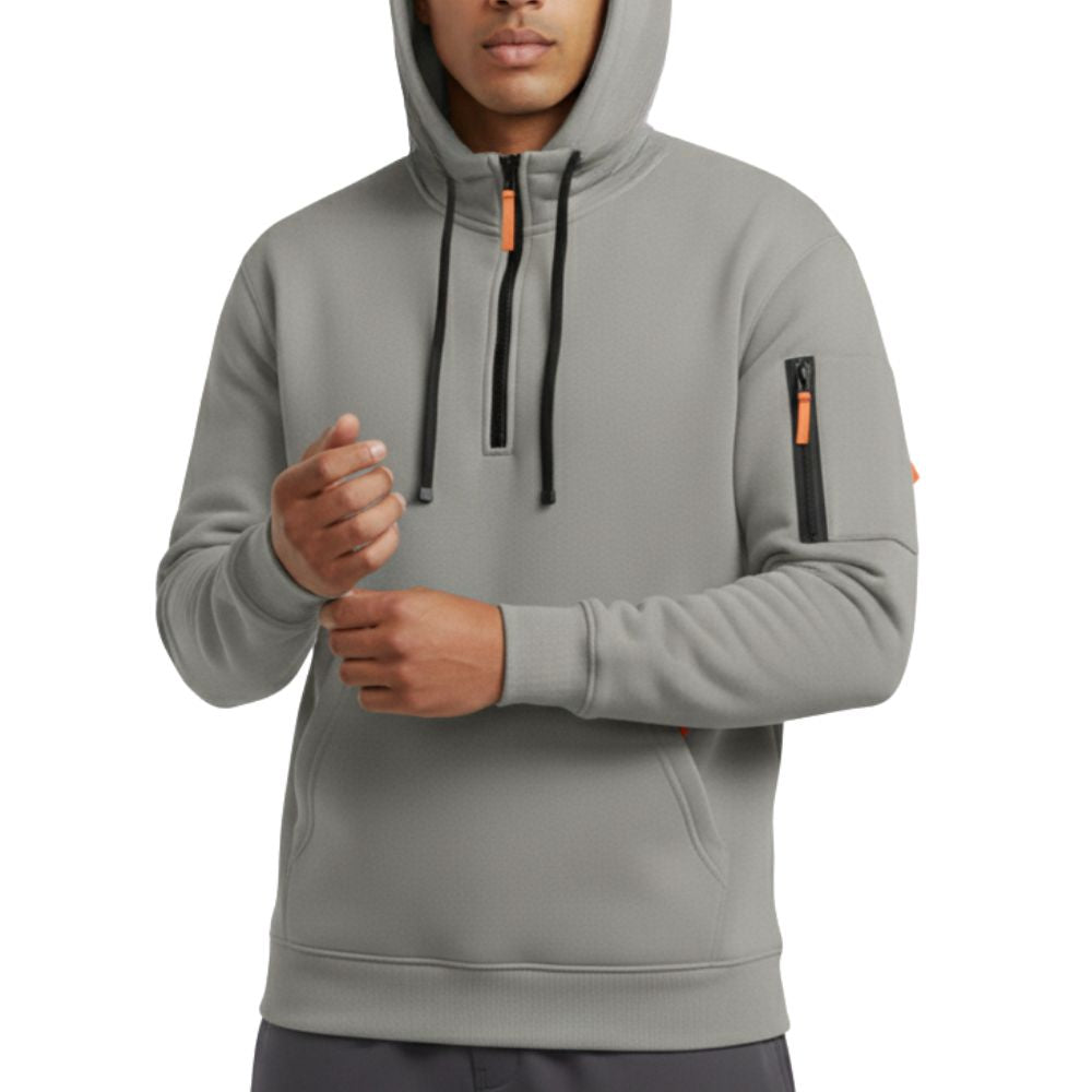 Hoodie with Zippered Pockets