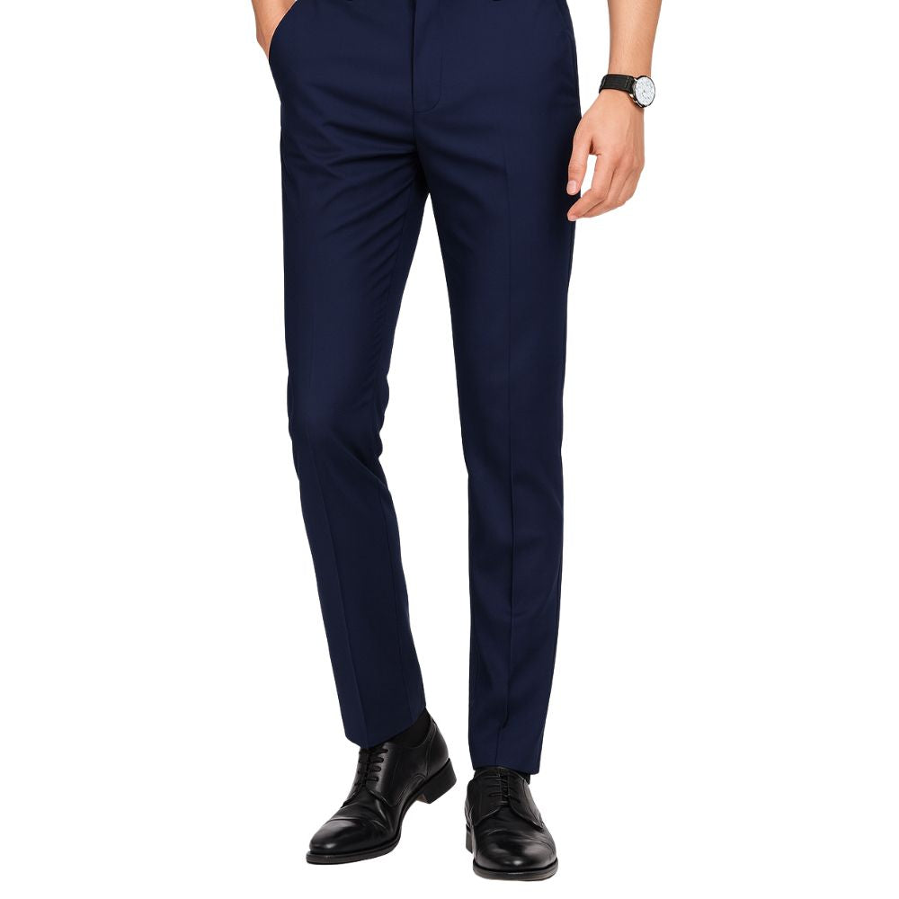 Slim straight-leg trousers with tailored design