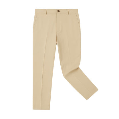 Slim straight-leg trousers with tailored design