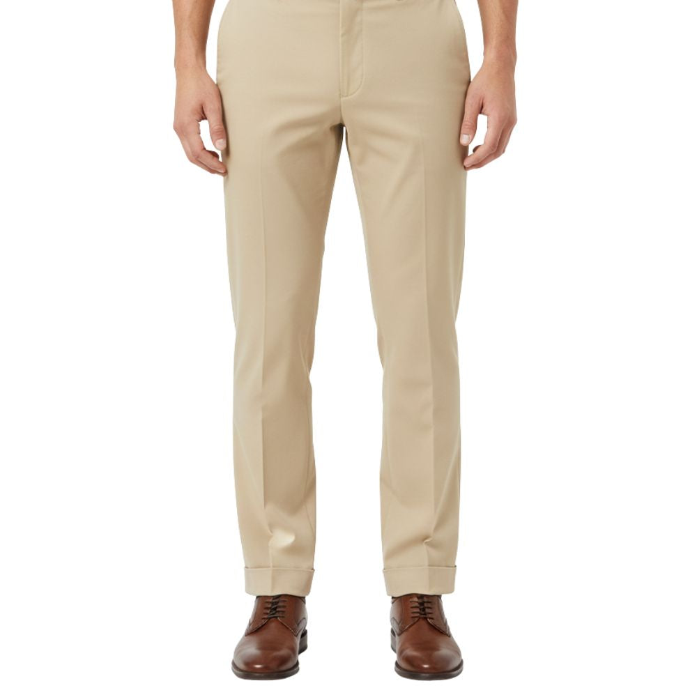 Slim straight-leg trousers with tailored design