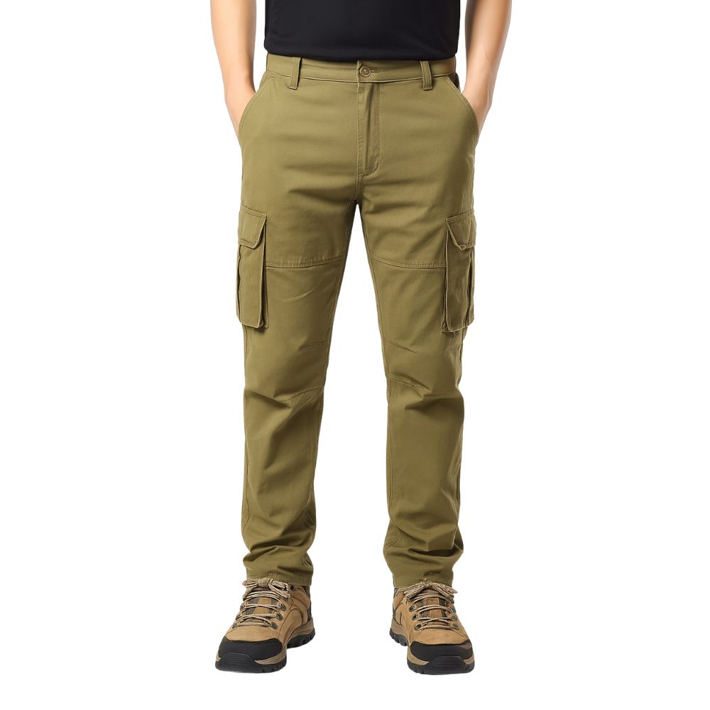 Cargo trousers with multiple pockets