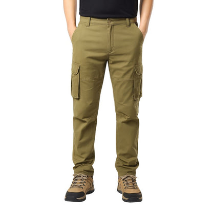 Cargo trousers with multiple pockets