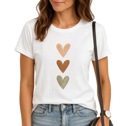 Printed short-sleeved T-shirt with round neckline