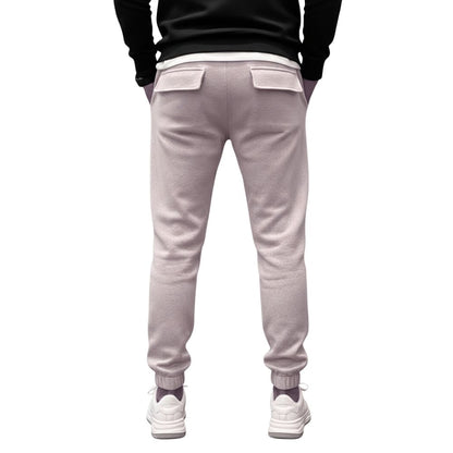 Loose-fitting men's jogging pants with elastic waistband and cuffs