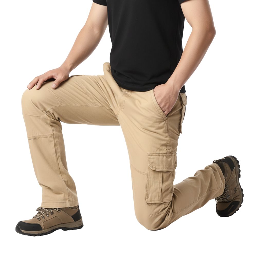 Cargo trousers with multiple pockets